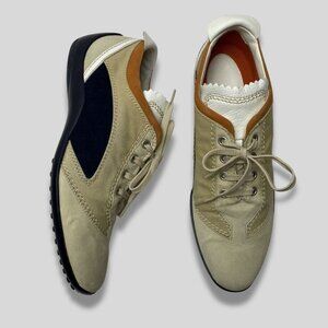 TOD'S Leather Suede Driving Sneakers Size 8.5